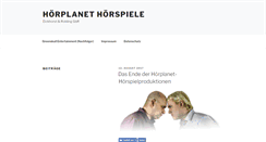 Desktop Screenshot of hoerplanet.de