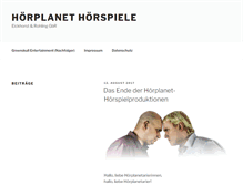 Tablet Screenshot of hoerplanet.de
